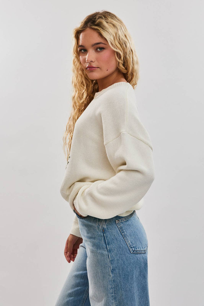 Dainty Coquette Christmas Tree Sweater