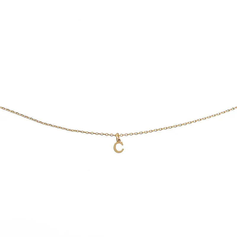 Waterproof Dainty Love Initial Necklace