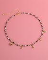 Midnight Celestial Mixed Bead Necklace