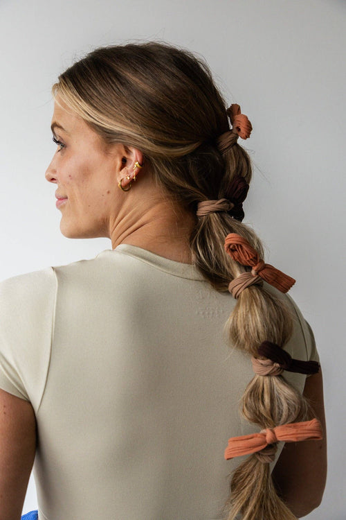 OVERSIZED BOW SLICK BACK PONYTAILS (PACK OF 3)