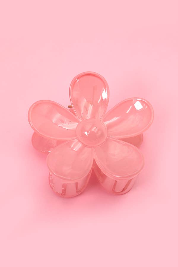 OVERSIZE MATTE FLOWER HAIR CLAW CLIPS | 40H459