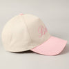 Bride Text Embroidery Two-Tone Trucker Hat: Pink / ONE SIZE