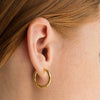 Waterproof 16mm Gold Basic Hoops