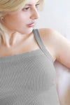 Nikibiki Vintage Square Neck Ribbed Top