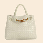 Fashion Woven Muse Brass Satchel