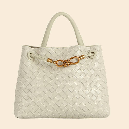 Fashion Woven Muse Brass Satchel