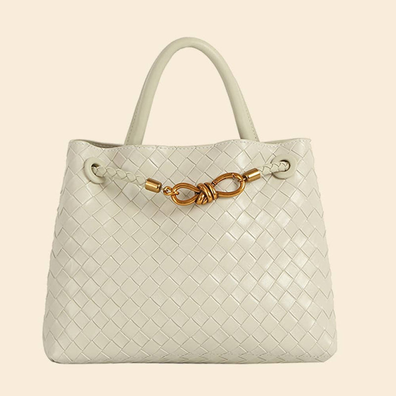 Fashion Woven Muse Brass Satchel