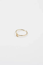 18K Gold Shiny Adjustable Initial Ring - Set of 16