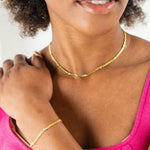 18K Gold Dainty CZ Choker