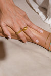 Waterproof Gold Statement Watch Ring