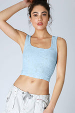 Nikibiki Double Lace Square Crop Top
