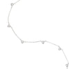 Silver CZ Drop Necklace