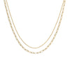 Waterproof Gold Paperclip Layered Choker