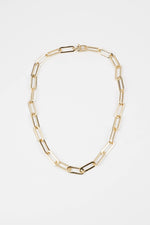 18K Gold Chunky Paperclip Chain Necklace
