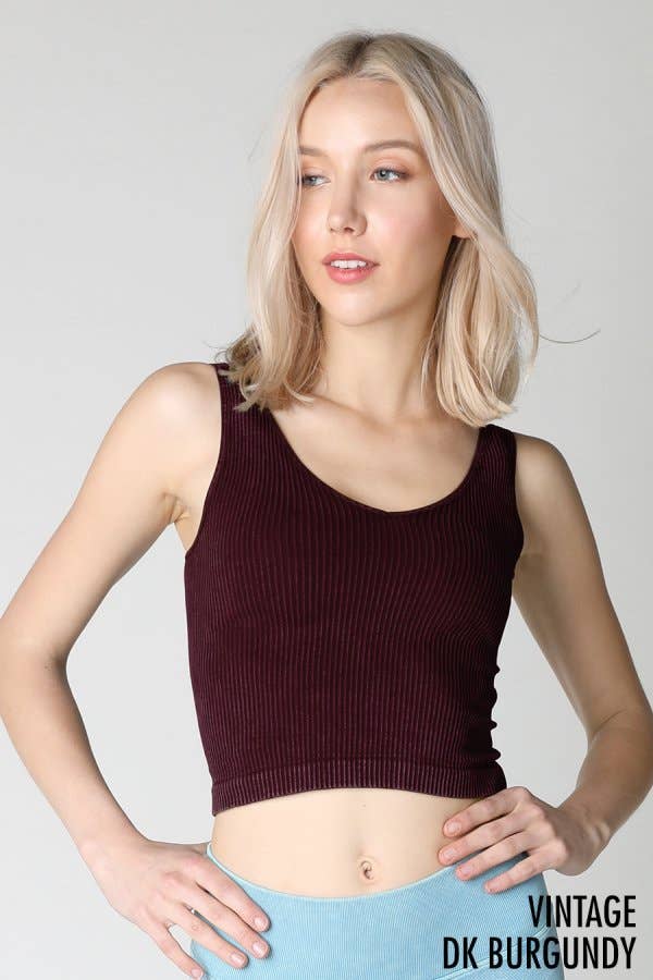 Nikibiki Vintage V Neck Crop Top