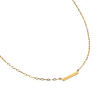 Waterproof Gold Mini Bar Paperclip Chain (Get it engraved!)