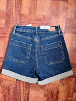 Judy Blue Button-Fly Cuffed Trouser Shorts