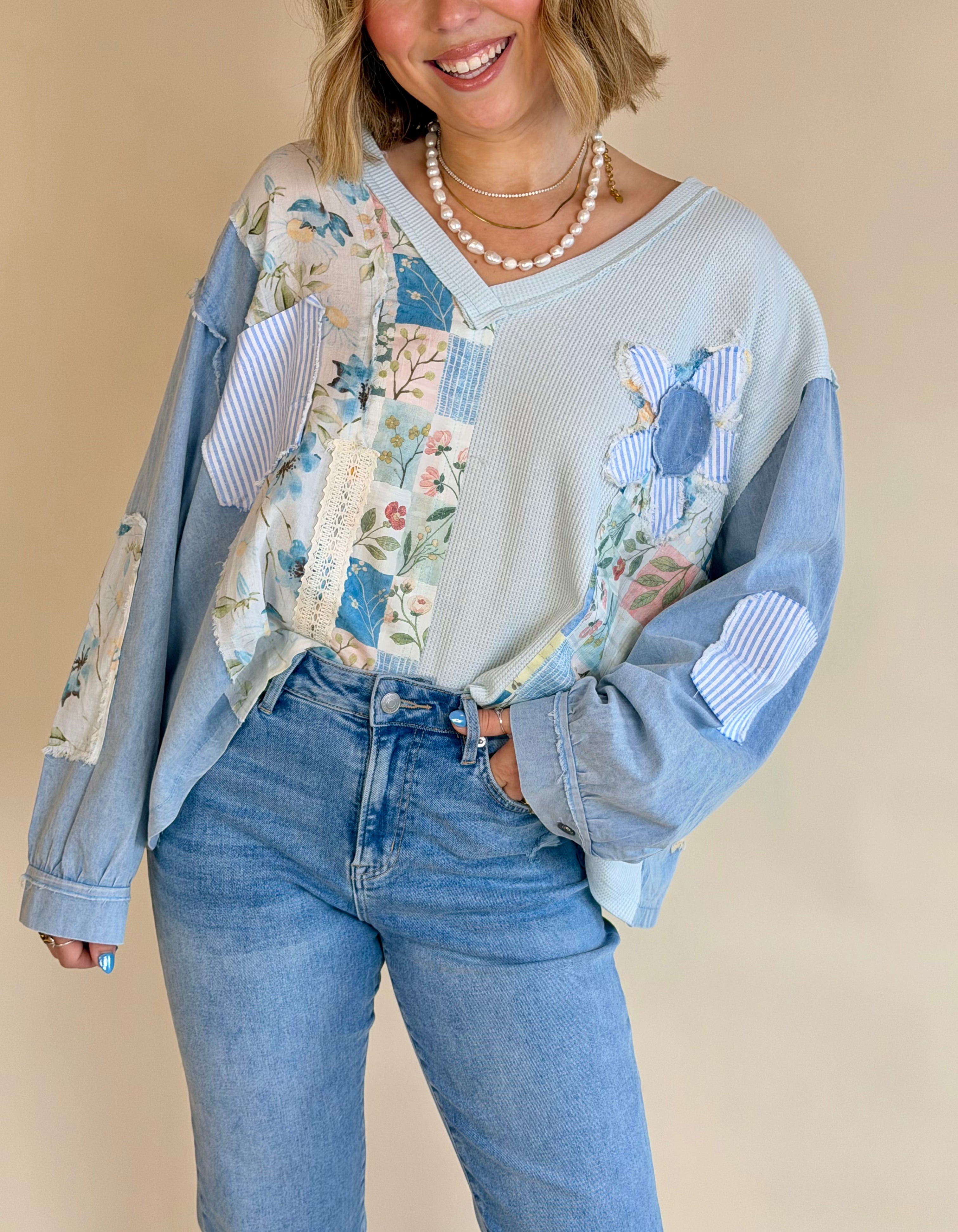 oversized v neck blouse, blouse, v-neck, patch work blouse, fun blouse, boutique clothe, clothe, summer clothe, oversized blouse, boutique clothe