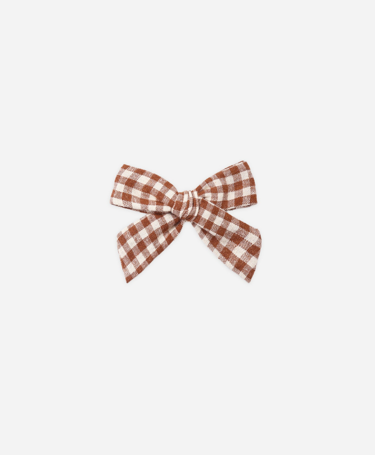RYLEE & CRU Bow Brick Check featuring brick check fabric hair bow with alligator clip