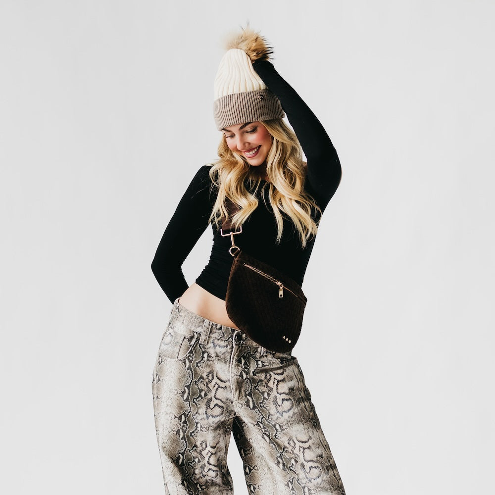 Suede Westlyn Woven Bum Bag-Bum Bag-Pretty Simple
