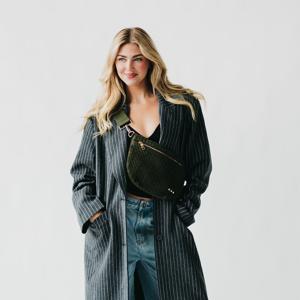 Suede Westlyn Woven Bum Bag-Bum Bag-Pretty Simple