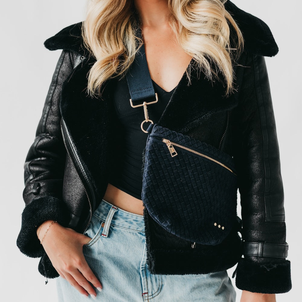 Suede Westlyn Woven Bum Bag-Bum Bag-Pretty Simple