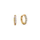 Waterproof 11mm CZ huggie hoop earrings women's waterproof jewelry at The AllyCatWalk Boutique