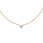 Waterproof 4mm Heart Solitaire Necklace women's waterproof jewelry at The AllyCatWalk Boutique