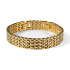 Waterproof Chunky Yellow Gold Bracelet women's waterproof jewelry at The AllyCatWalk Boutique