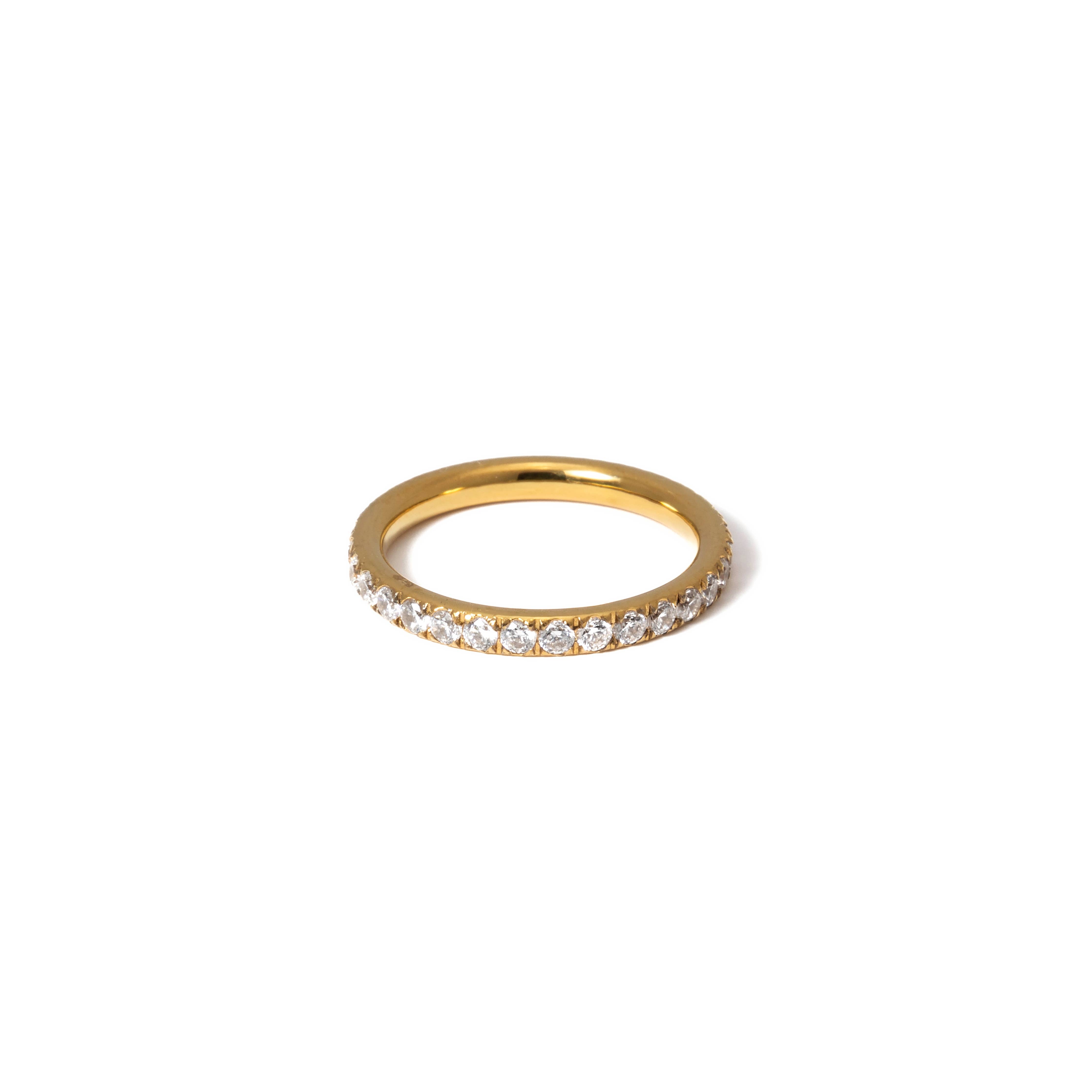 Waterproof Dainty Tennis Ring women's waterproof jewelry at The AllyCatWalk Boutique
