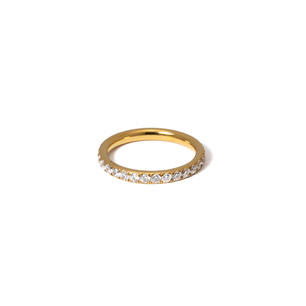 Waterproof Dainty Tennis Ring women's waterproof jewelry at The AllyCatWalk Boutique