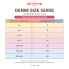 Luxe Cocoa Trouser Pant true-to-size women’s letter-sized pants conversion chart with regular and plus sizes