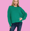 DOORBUSTER: Oversized Crop Ribbed Sweater
