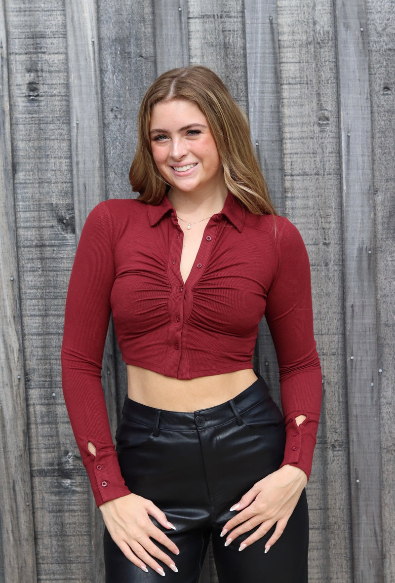 Little Ruched Crop Top