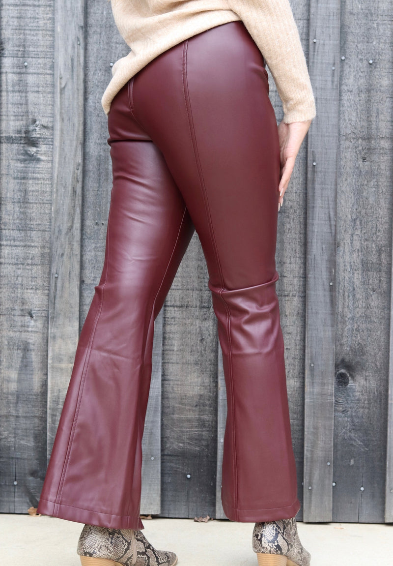 Oh so Fine Slit Leather Pant