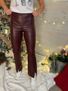 Oh so Fine Slit Leather Pant