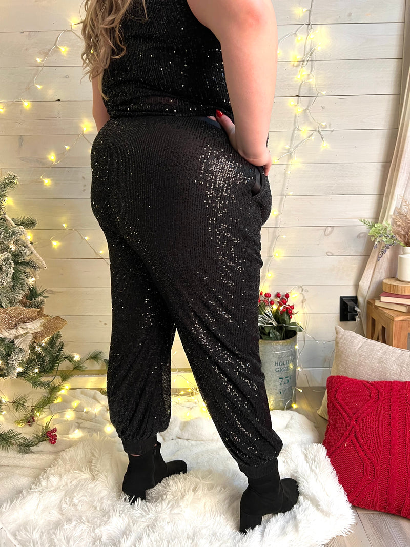 Dance All Night Sequin Joggers