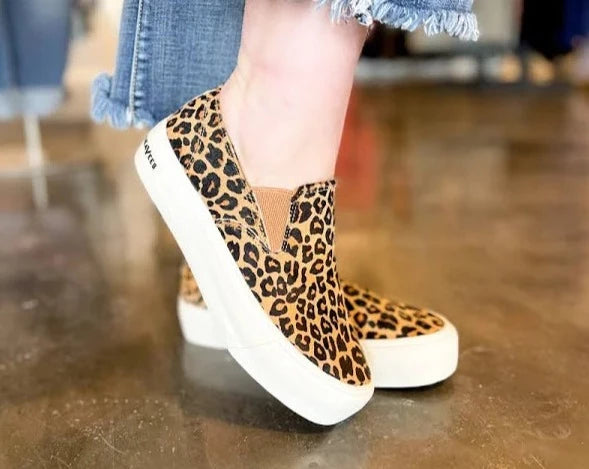 Baja Slip On Platform Leopard